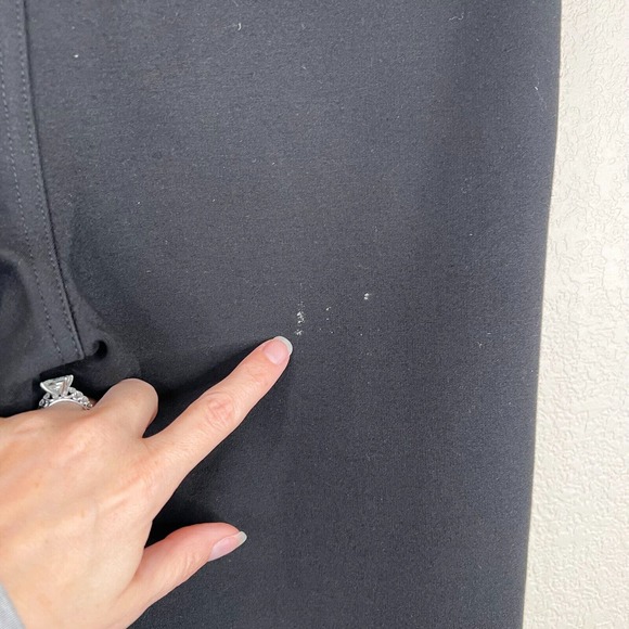 Armani Jeans Womens Ankle Pant Plus Size 3XL Black Ponte Knit Pull‎ On Stirrup - Picture 6 of 14